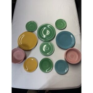 Vintage Fiesta Ware Plate & Bowl 18 Piece Set Mixed Colors – Homer Laughlin USA